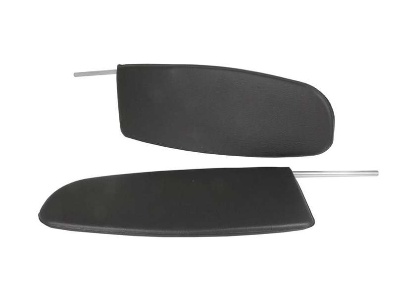 VW Beetle 58-63 TMI Sun Visors Finished in Black Vinyl(pair)