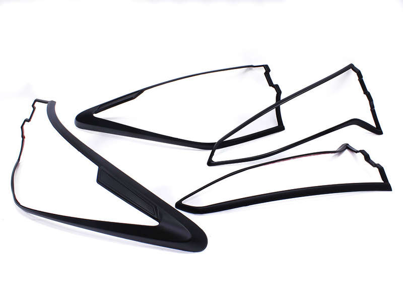 Toyota Fortuner 2020+ Matt Black Tailight Trim Set