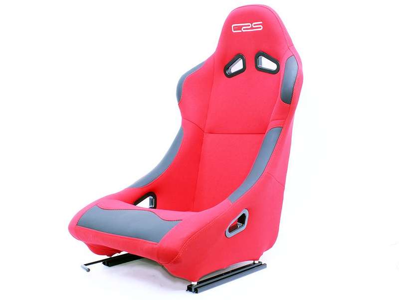 Evo ERS Non Reclinable Bucket Racing Seats - Red (each)