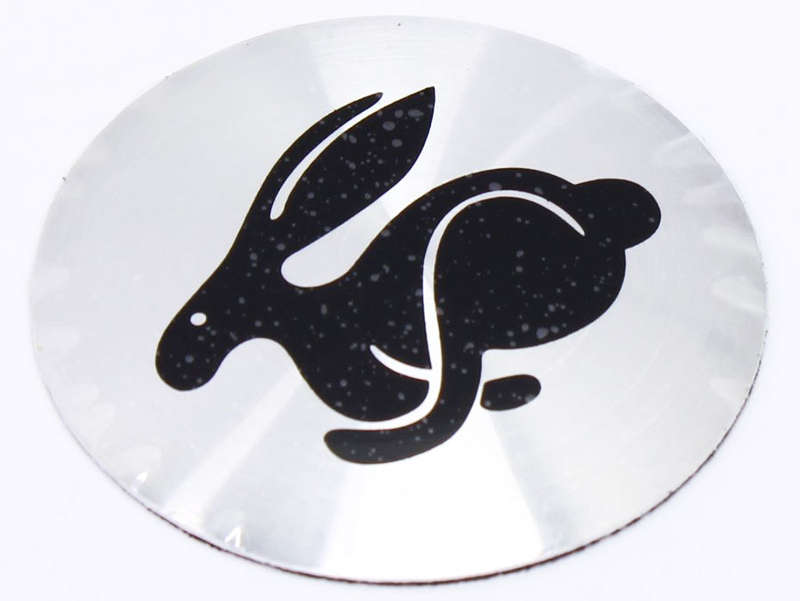 VW Rabbit Alloy Wheel Sticker Decal 55mm (set of 4)
