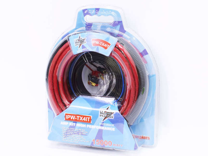 Ice Power IPW-TX41T Taxi Series 4GA Car Audio Wiring Kit