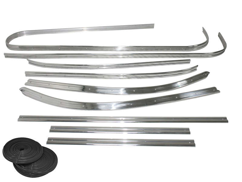 VW Classic Bus 64-67 Delux Beading Kit (Black rubber)