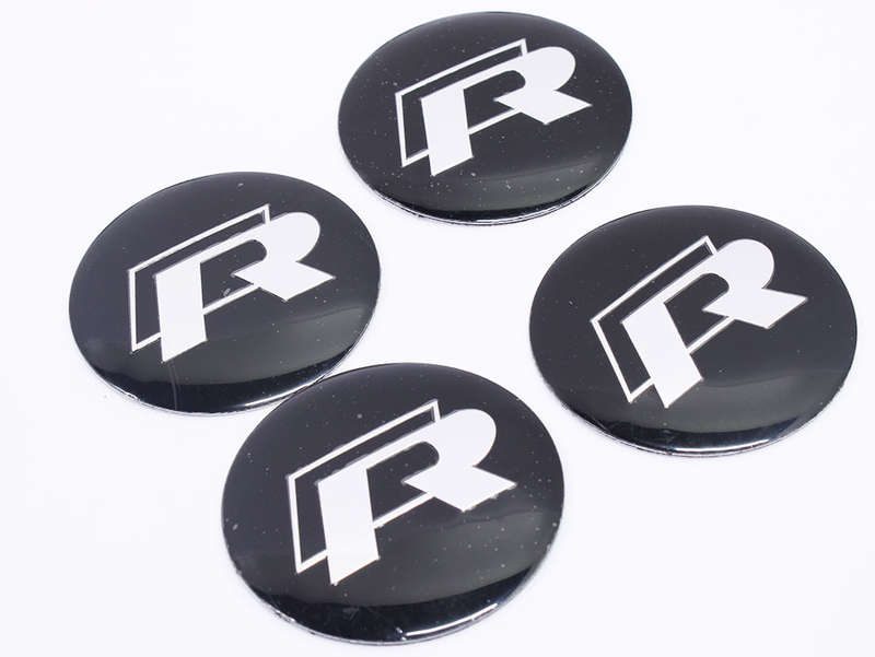 VW R-Line 55mm Wheel Decal Badge (Set of 4)