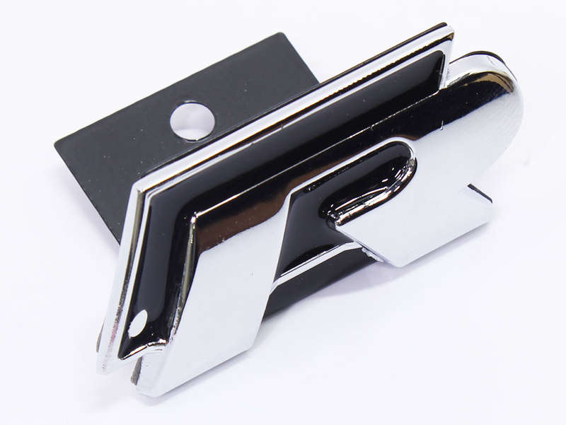 VW R-Line Design Grille Badge (Black &amp; Silver)