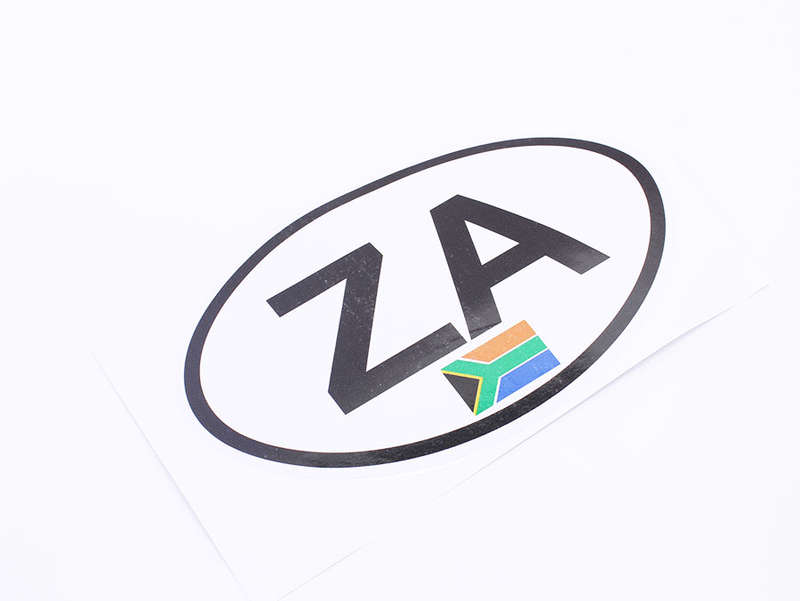 ZA Tourist Vinyl Vehicle Sticker (150mm)