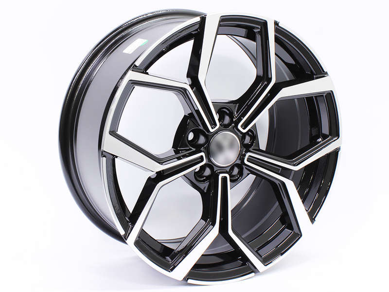 17" XS AV-51 5/100 Black Machine Face Alloy Wheels