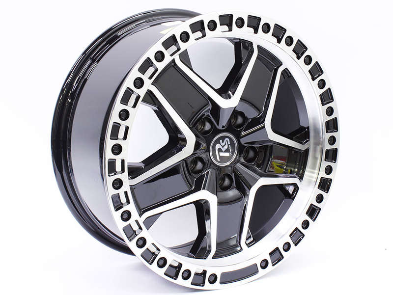 18" Flawless EWT10610 5/120 Gloss Black &amp; silver Alloy Wheels