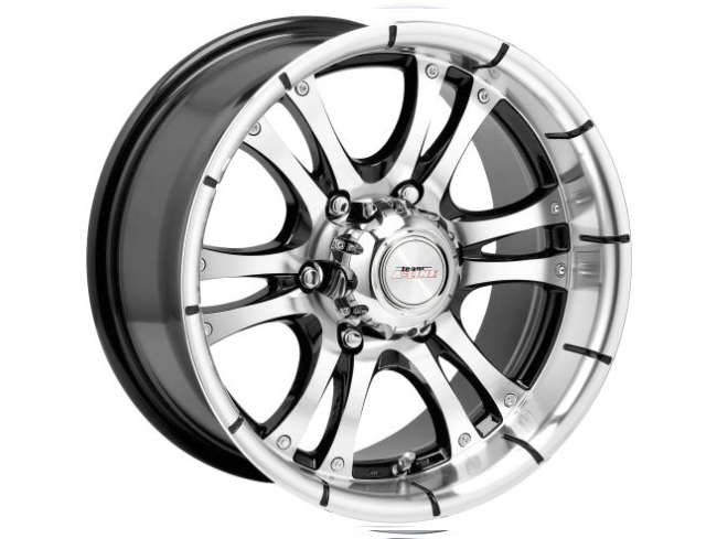 15" A-Line Fear 5/120 Black Machine Face Alloy Wheels