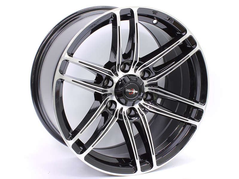 18" Racing Hart Zepter 6/139 Black Machine face Alloy Wheels