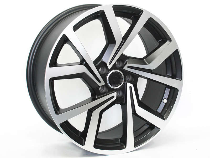 17" SS BK5125 Clubsport 5/100 Black Machine Face Single Alloy Wheel