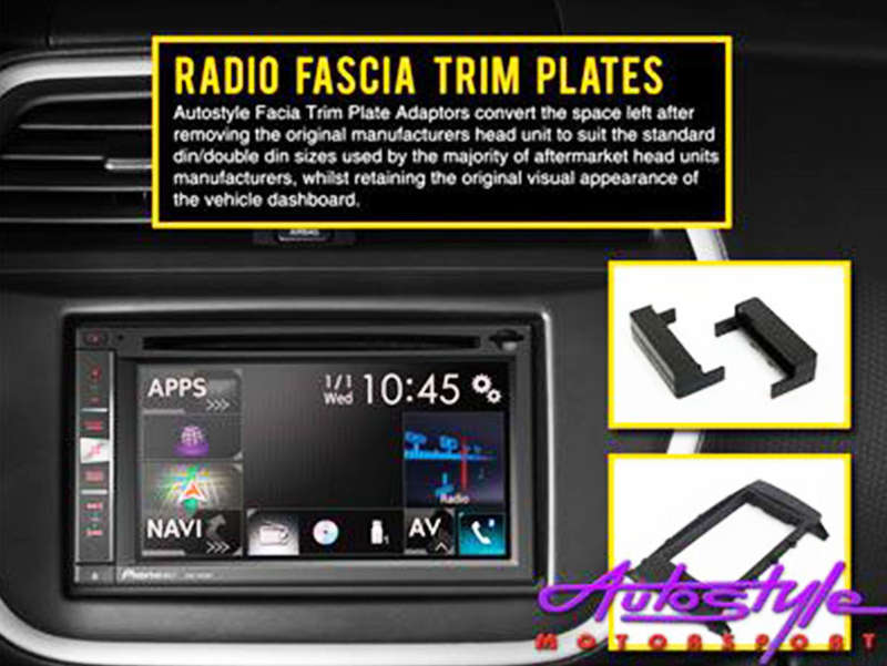 Radio Fascia Trim Plate suitable to fit Nissan Navara 2022 (double din)