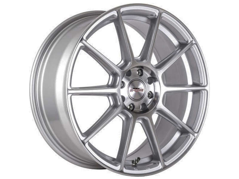 14" A-Line Spree 4/100 &amp; 4/108 Silver Machine Face Alloy Wheels