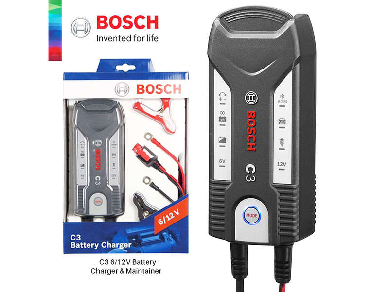 Bosch C3 Smart Fully Automatic 6/12V Battery Charger