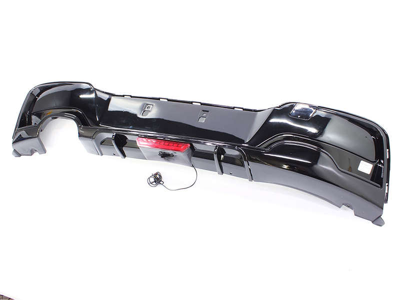 Suitable for Bmw F21 Gloss Black Single Pipe Rear Apron