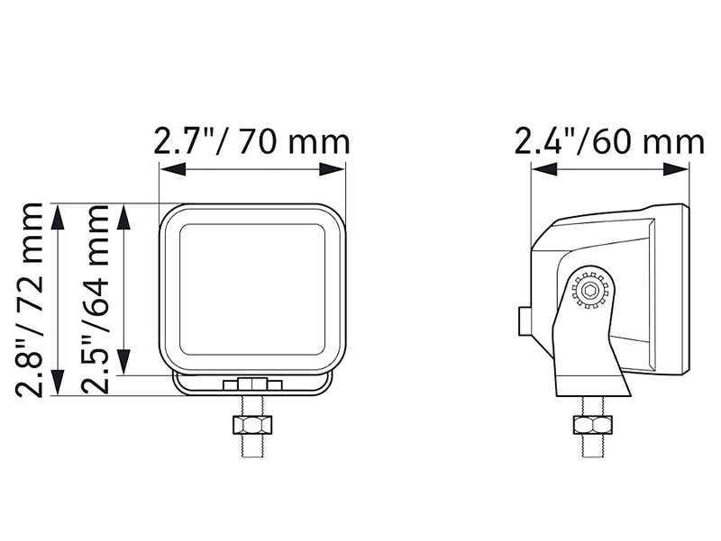 Hella Black Magic 3.2" Cub Kit (spot)