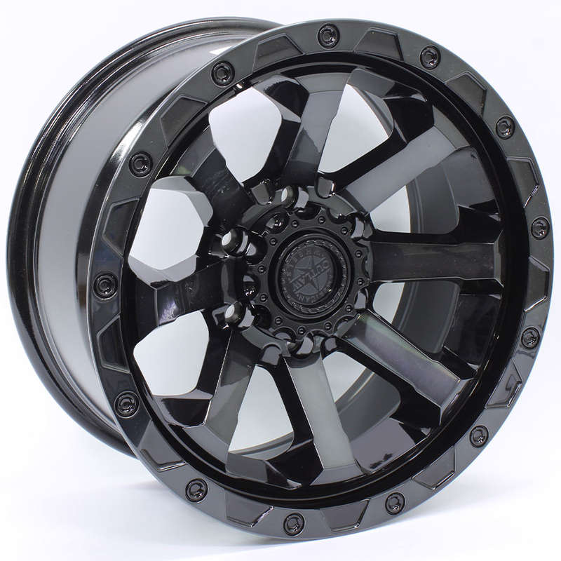 17" Racing Hart Capone 6/139 Gloss Black Tint Alloy Wheels
