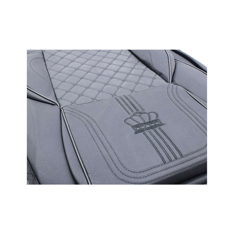 Premium PU Leather Design 11 piece Seat Cover Set (black)