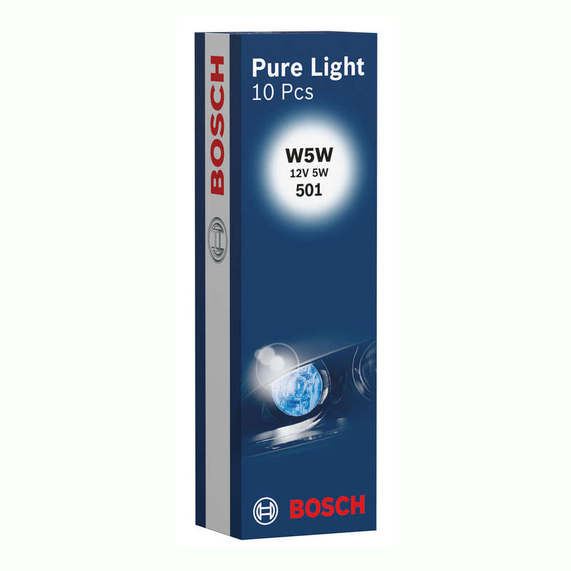 Bosch Headlight Bulb Pure Light Automotive Bulb W5W 12V 5Watt (each)
