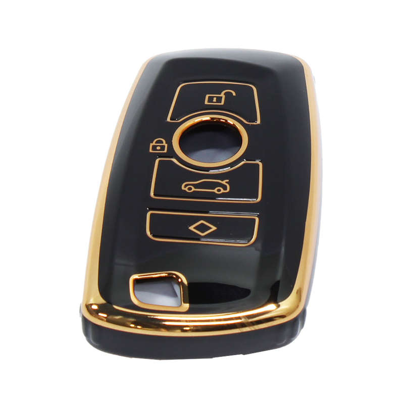 Key Cover Suitable for Bmw G-Series Type-3 Gloss Black &amp; Rose Gold