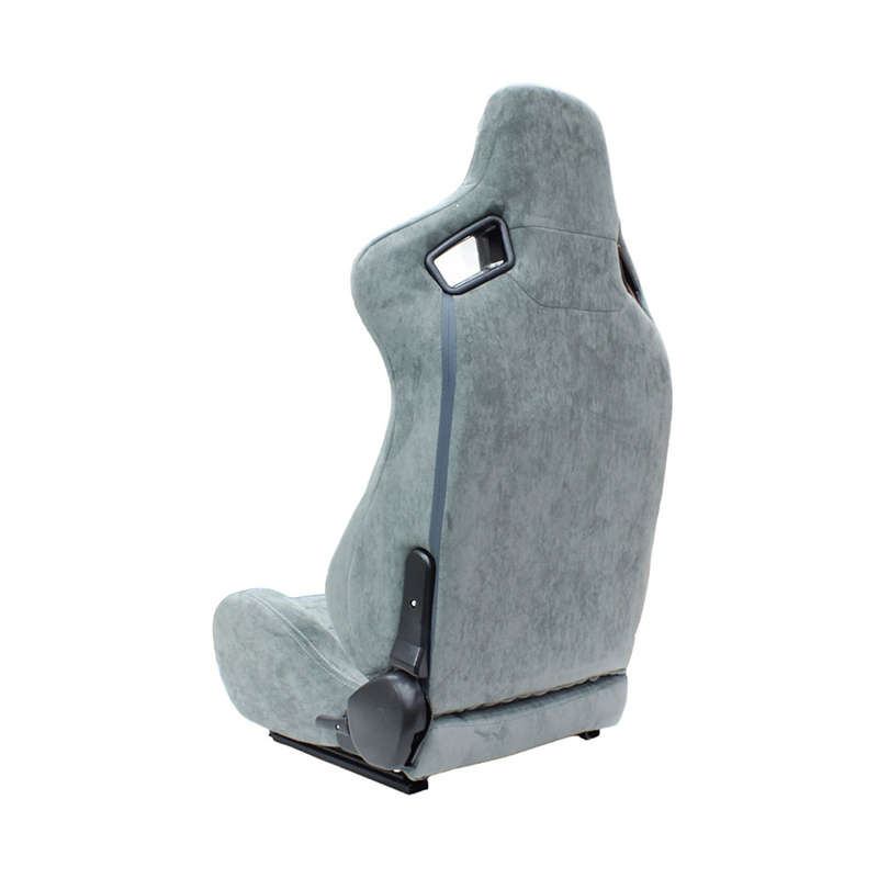 Evo ERS Grid Design Suede Storm Grey Reclinable Racing Seats (pair)