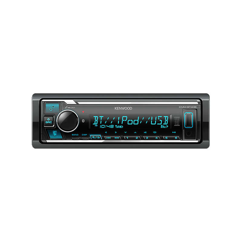 Kenwood KMM-BT408 Media Player with USB, Vari Colour and 3.5V