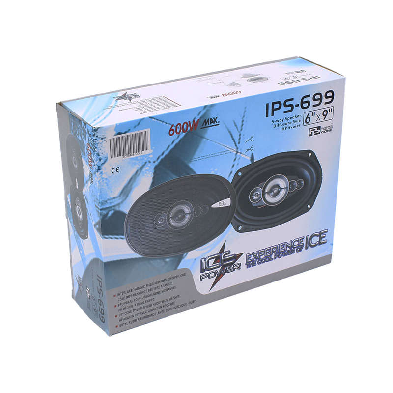 Ice Power IPS-699 6x9" 600w 5way Speakers