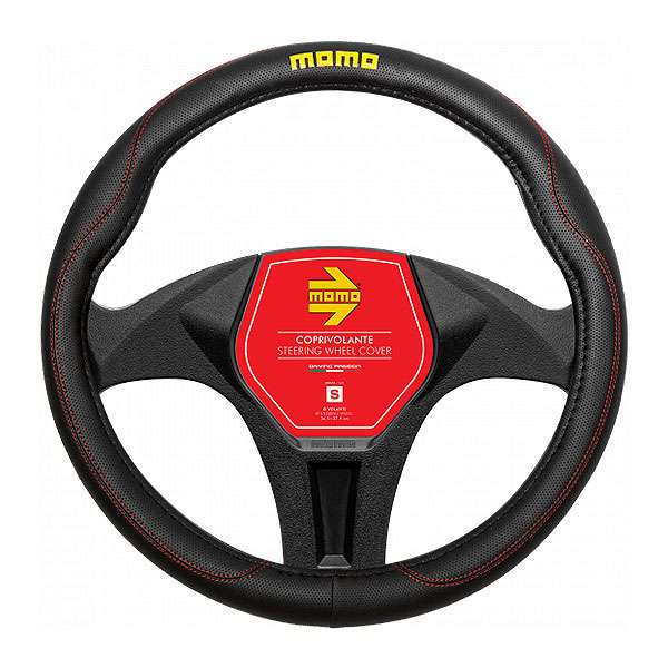 Momo Comfort Grip Red Stitch Design Steering Wheel Cover