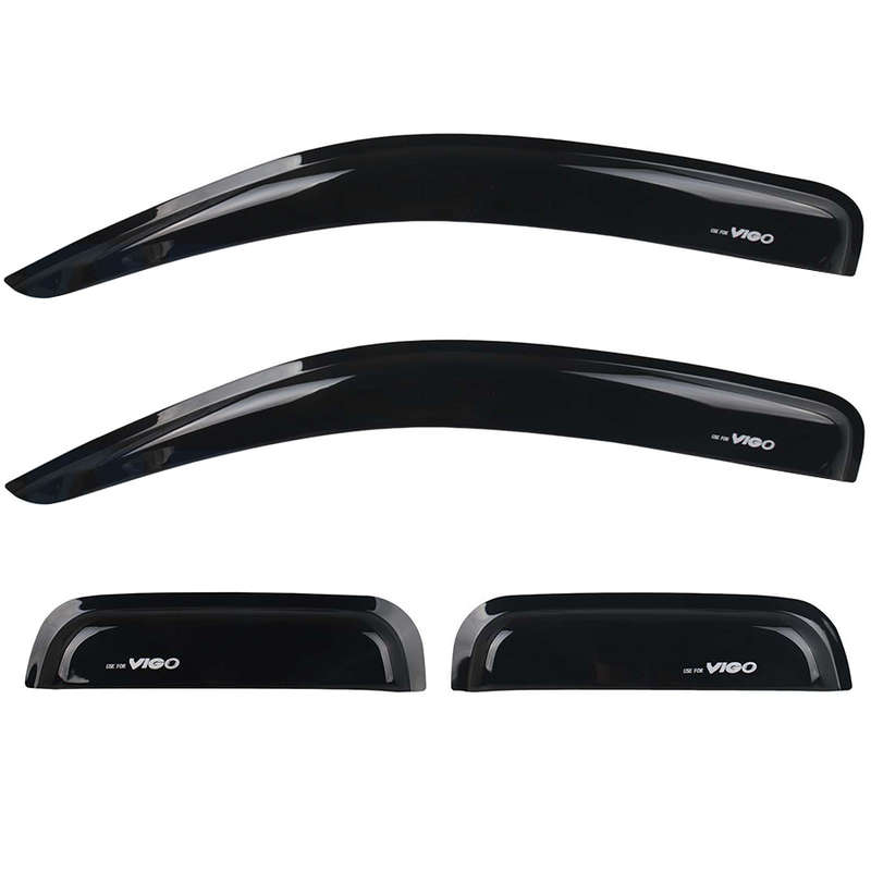Gloss Black Windshields for Toyota Hilux Club 2012 - 4piece set