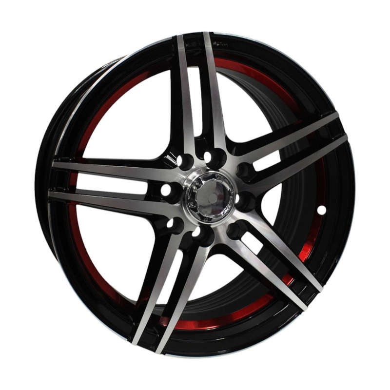 15" M7077 4/100 Gloss Black Alloy Wheels