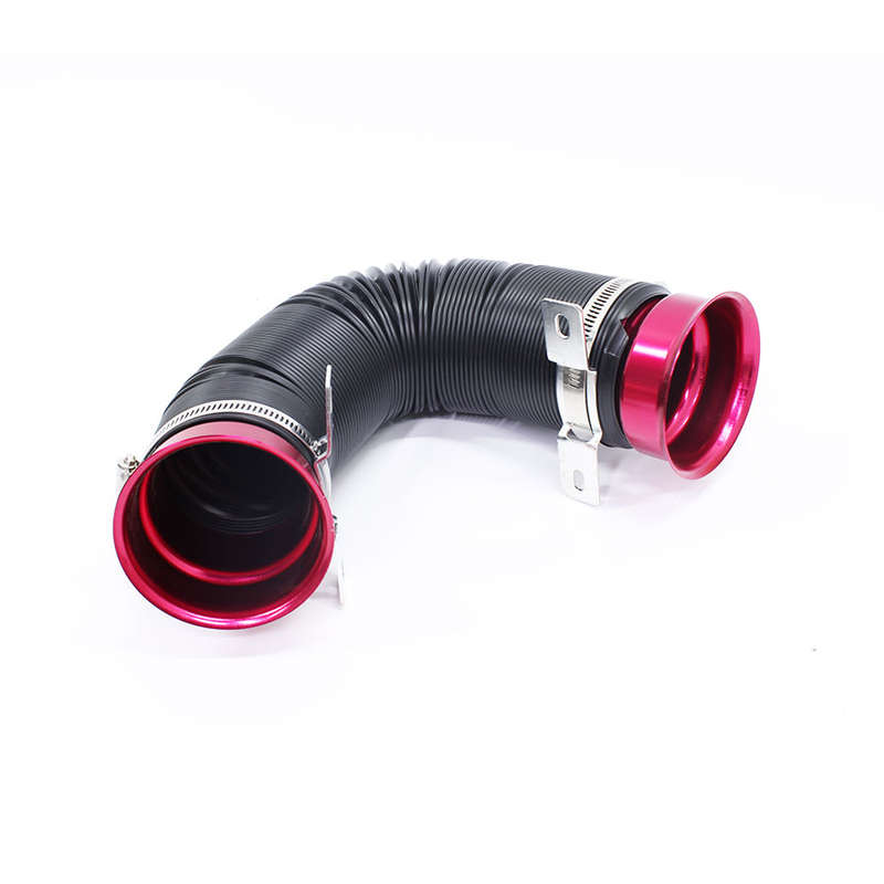 Flexible Airducting Pipe &amp; Ports - 75mm diametre, 1metre length (red)