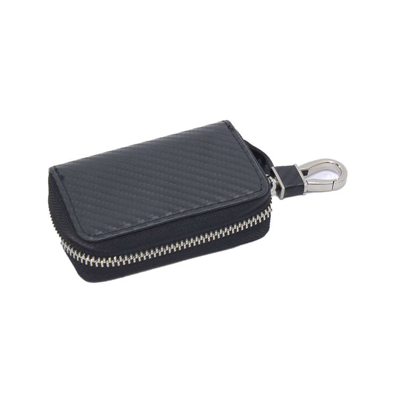 RFID Anti-Theft Zip-up Key Pouch &amp; Keyring Combo