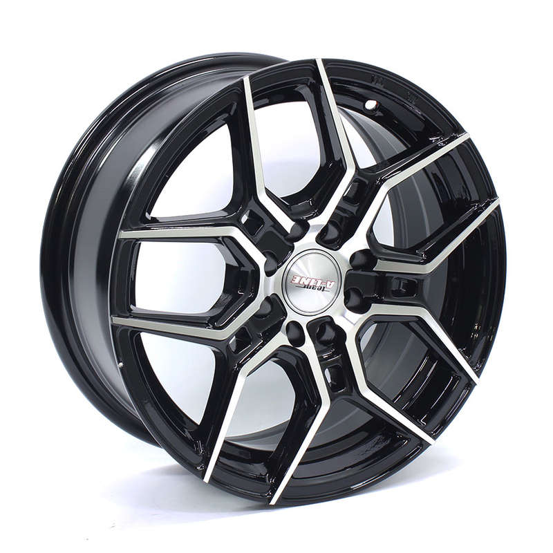 15" A-Line Hostage 4/100 &amp; 4/108 Black Machine Face Alloy Wheels