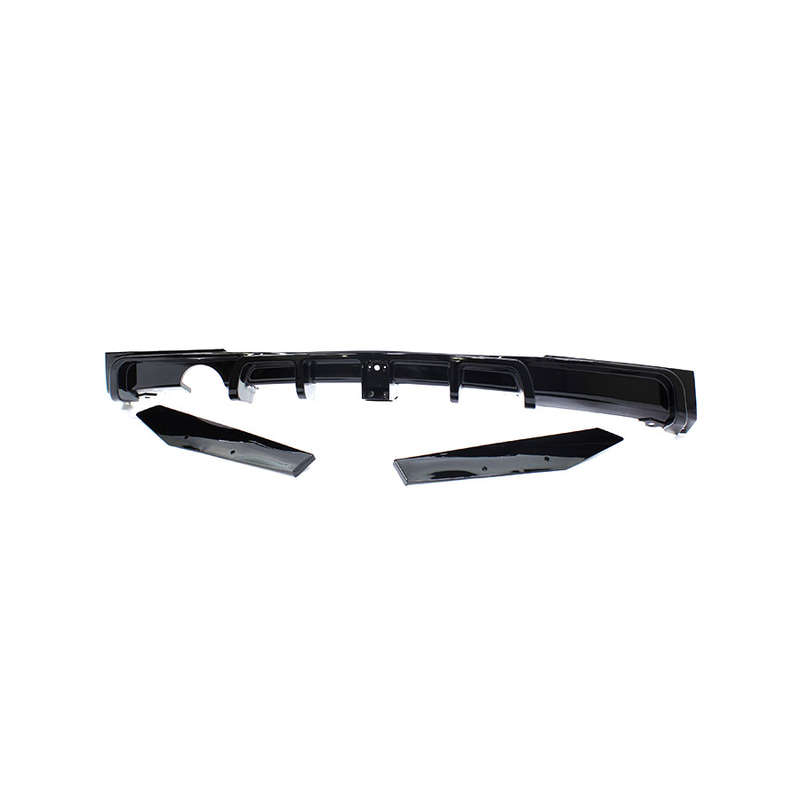 Suitable for Bmw F30 Gloss Black rear Apron with brakelight (single pipe, single side)