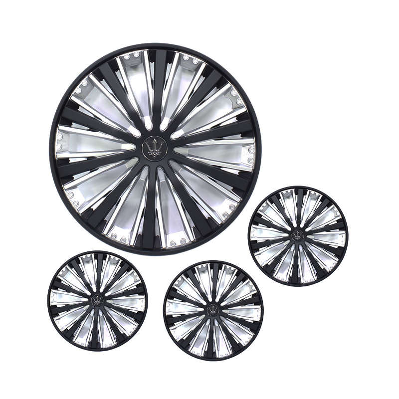 14" Wheel Caps with Black Fan Design (set of 4)