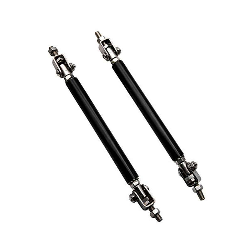 Bumper-Spoiler Anodized Aluminium Splitter Rods - 75mm - Black (pair)