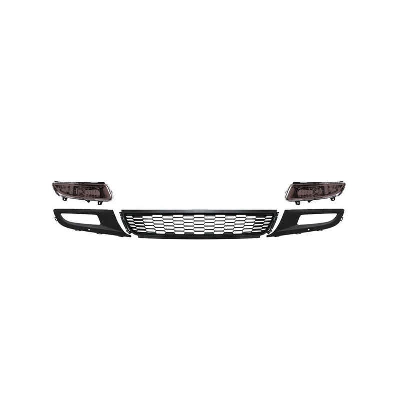 VW Polo 6 2010+ Smoked Foglights with Grilles &amp; Honeycomb Centre Grille