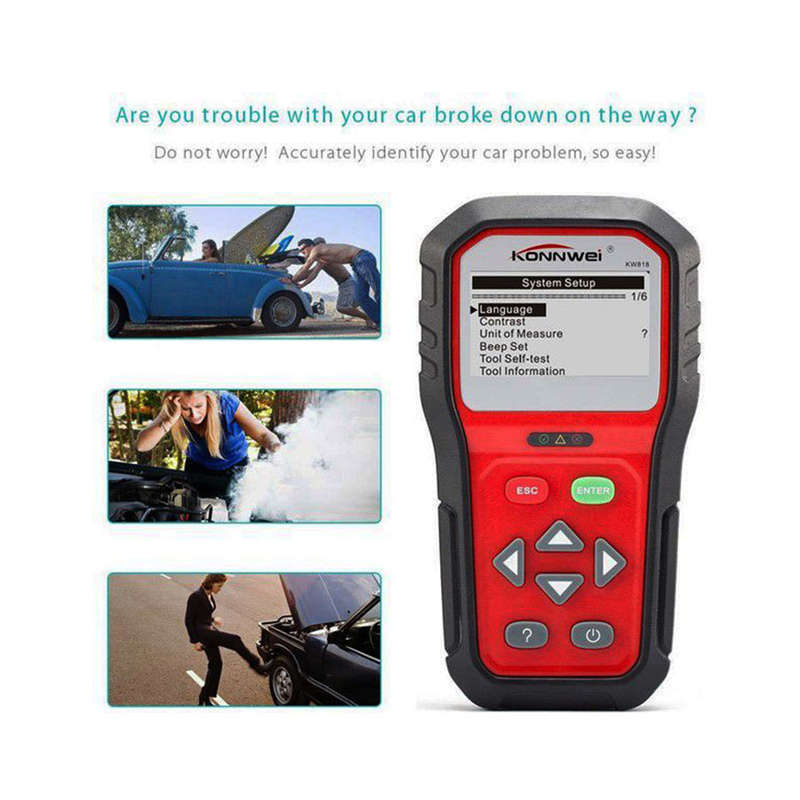 Konnwei KW818 OBD ODB2 Diagnostic Tool, Car Diagnostic Scanner