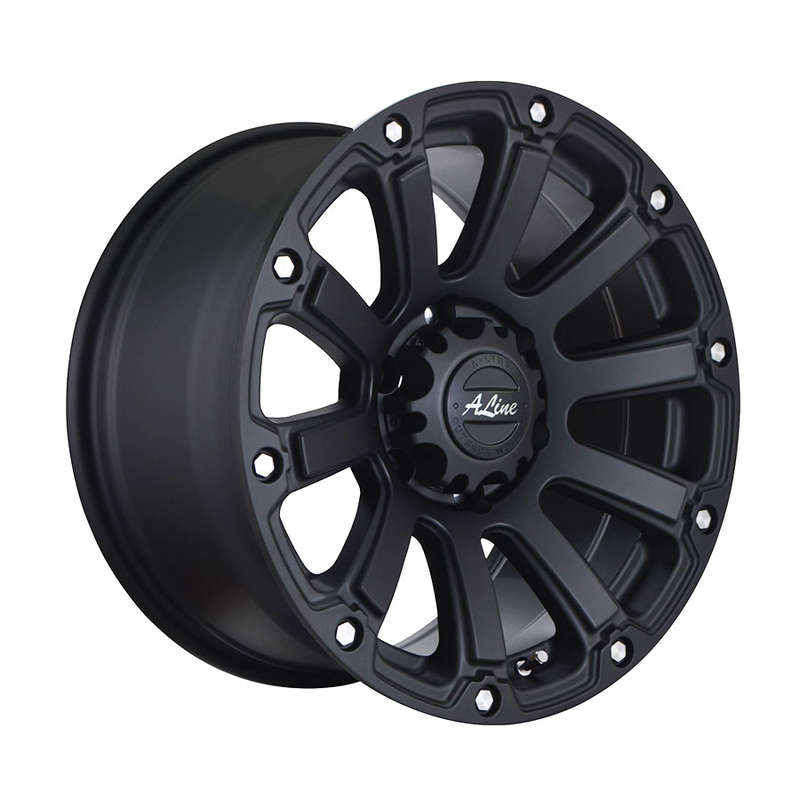 17" A-Line Destroyer 6/139 Satin Black Alloy Wheels