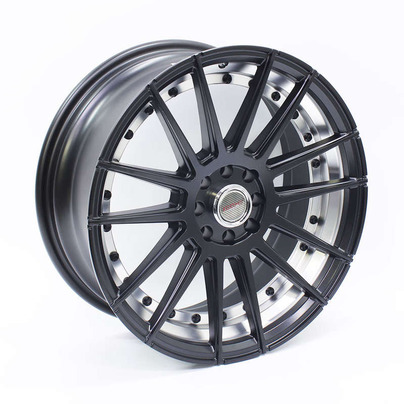 17" A-Line Mirage 4/100 & 4/108 Satin Black Alloy Wheels