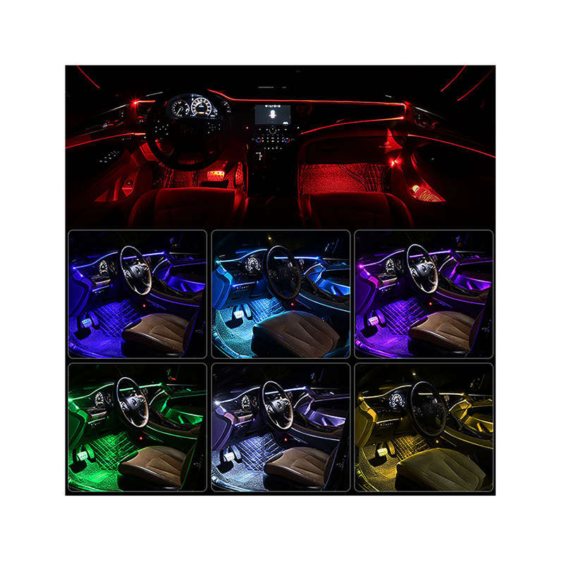 Universal 14 in-1 RGB LED 8M Interior Atmosphere Ambient Fibre Optic Line