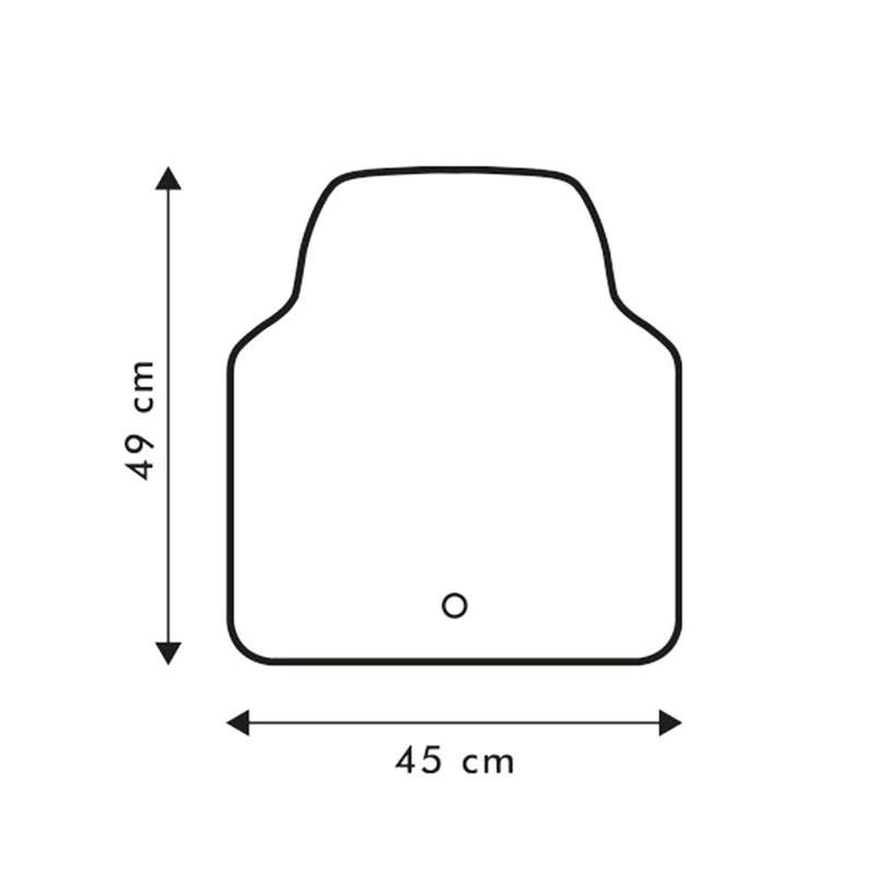 Momo Protective PVC Fibretec Design Car Mat Tray for RHD Vehicles (each)