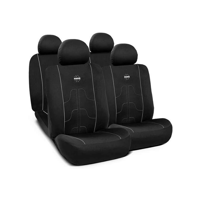Momo SC021BG Modern Series Car Seat Cover Seat (Black &amp; Grey)