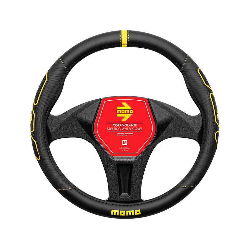 Momo SWC0PROBY Profile Series Black &amp; Yellow Steering Wheel Cover (38cm diametre)