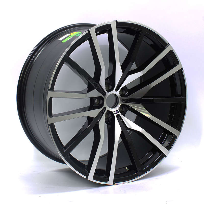 22" RL829 5/112 Black Machined Face Alloy Wheels