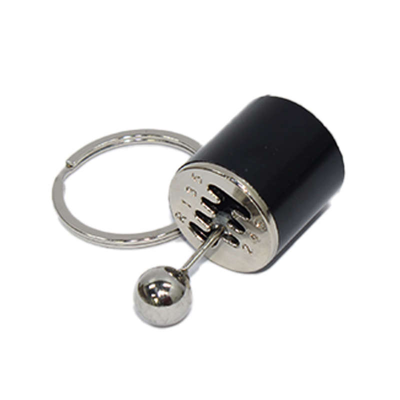 Keyring with Mini Gearshift Transmission (Black)