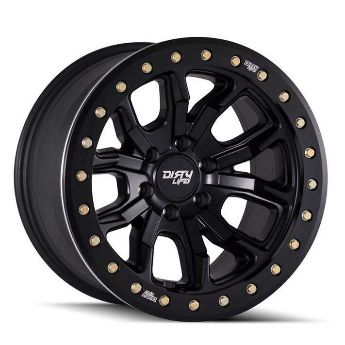 17" Dirty Life DT-1 8/165.1 Matt Black Alloy Wheels