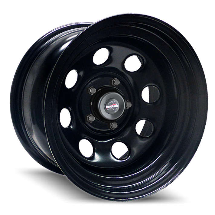 17" Dynamic Round HD 8/170 Black Alloy Wheels