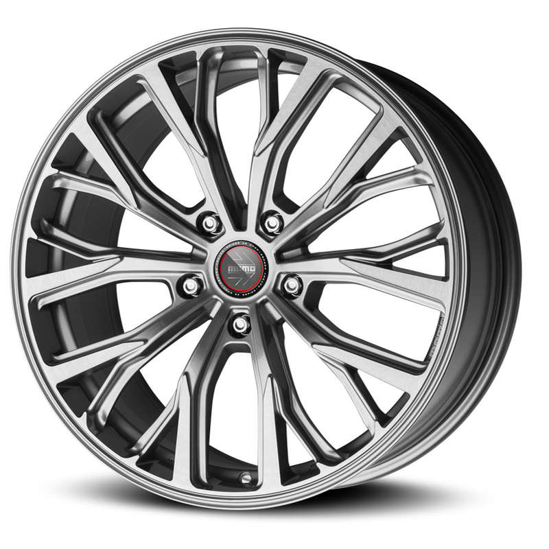 20" Momo RF-02 5/130 Titanium &amp; Silver Polished Alloy Wheels