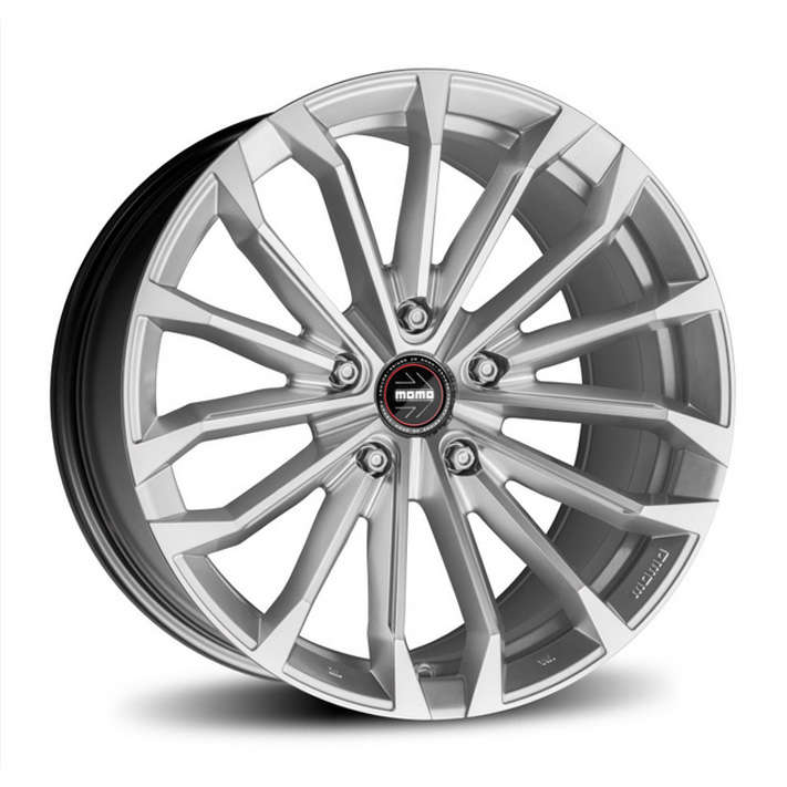 19" Momo RF-03 Titanium 5/114 Polished Silver Alloy Wheels
