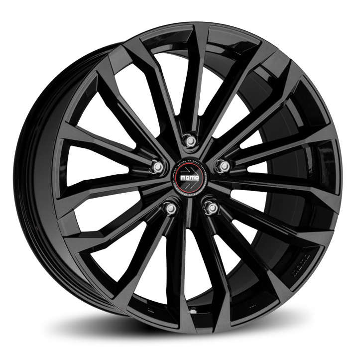 19" Momo RF-03 Stardust 5/114 Gloss Black Alloy Wheels